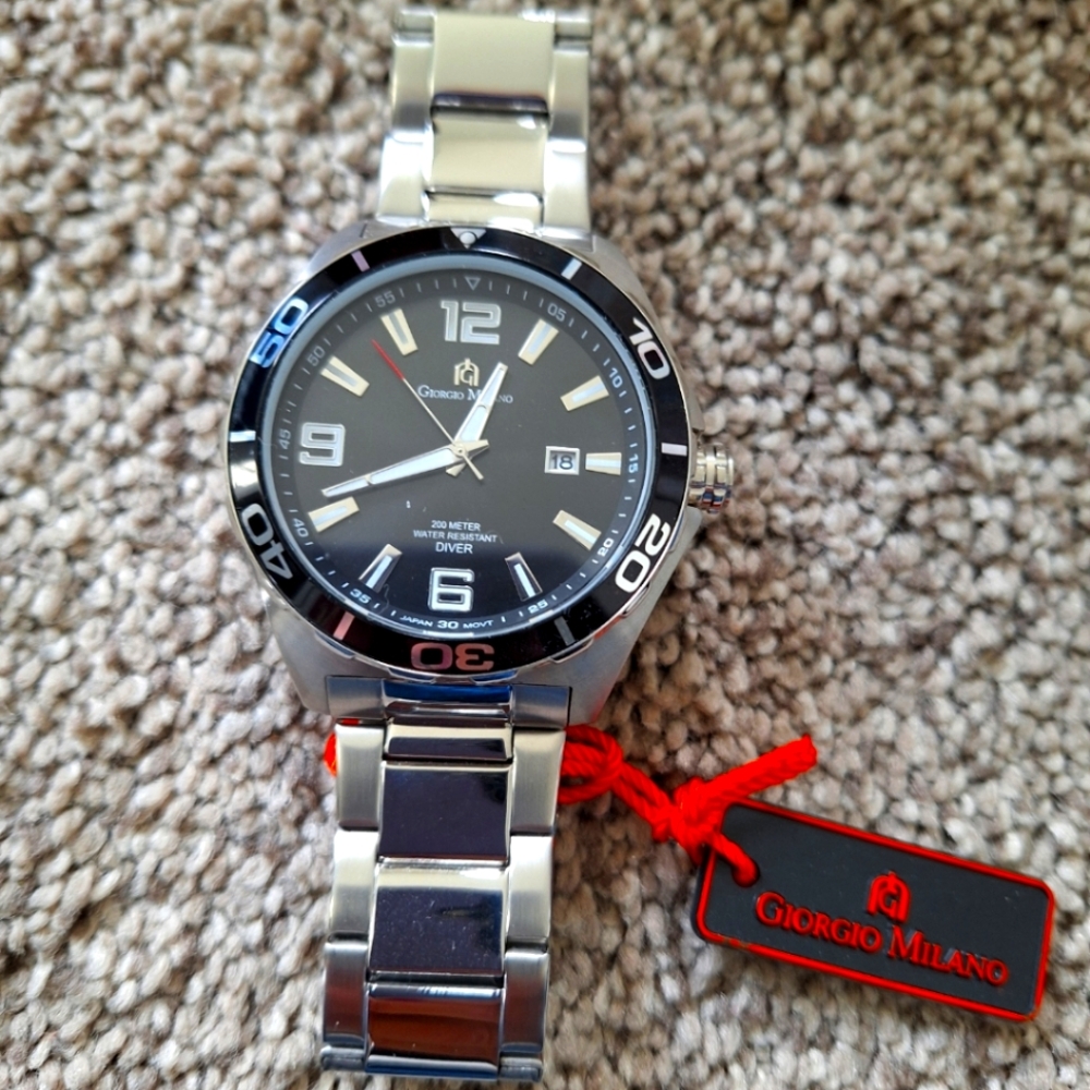 NWT Gent's Stainless Steel Giorgio Milano Watch